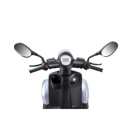 Pink Fat Tire Electric Mobility Scooter with LED Headlights and Basket S6181