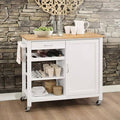 Kitchen Cart with Solid Wood Top I7518