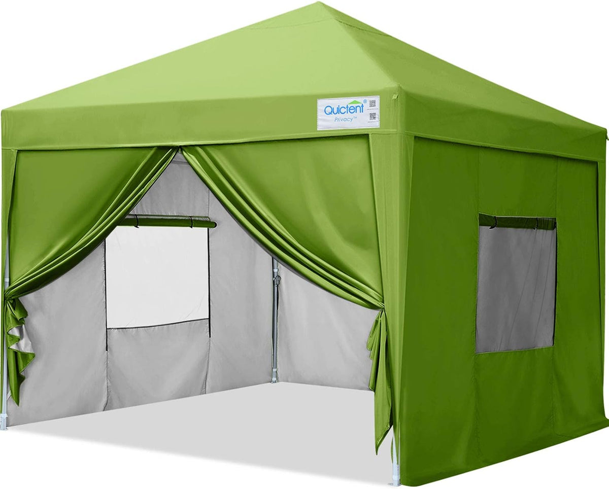 8x8 Pop up Canopy Tent with Sidewalls and Mesh Windows N7134