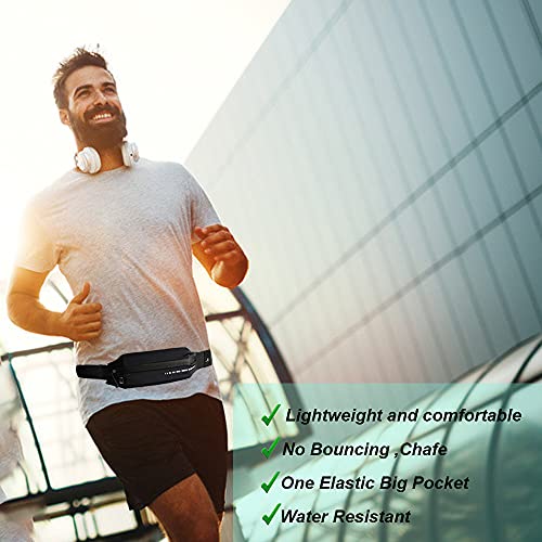 Slim Running Belt Fanny Pack Phone Holder Waist Belt for Workout Jogging Q8148