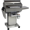 Stainless Steel Propane Gas Grill Head on Stainless Steel Pedestal Cart X666979