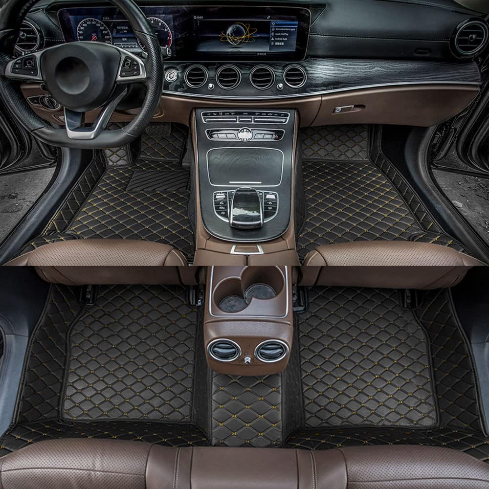 All Weather Non-Slip Leather Car Floor Liners D8761