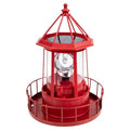 Red Rotating Solar Lighthouse Light, IP65 Waterproof N314722