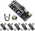 PCIE Riser with 6PIN SATA Power Cable and 60cm USB 3.0 Cable, 6 Pack X7858