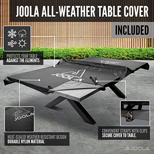 Outdoor Table Tennis Table with Steel Ping Pong Net Set J24387