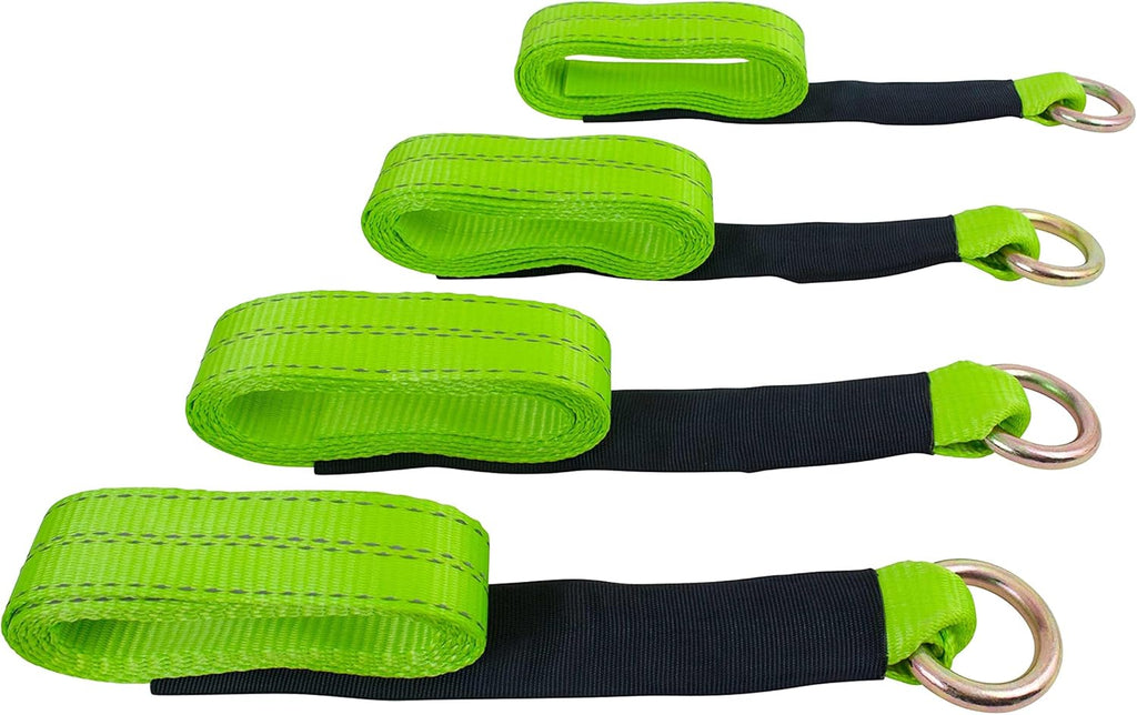 2 x 8' Lasso Ratchet Strap with Flat Hook 4 Pack E652318