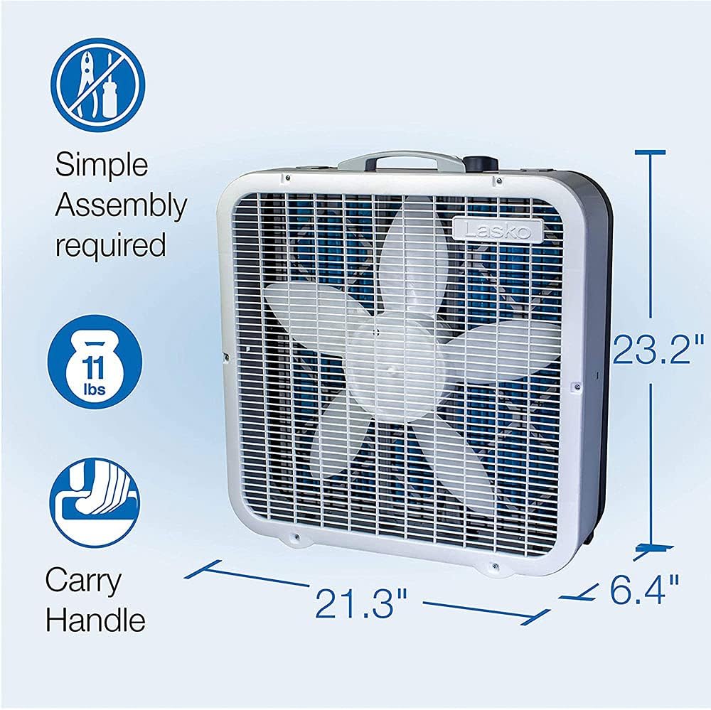 2-in-1 20-inch Box Fan and Air Purifier with MERV10 Filter V300560