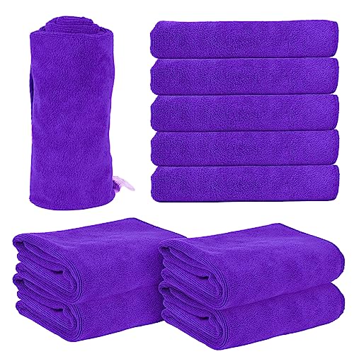 12 Pack Grey Microfiber Salon Towel 29.53 x 13.78 inch B242798