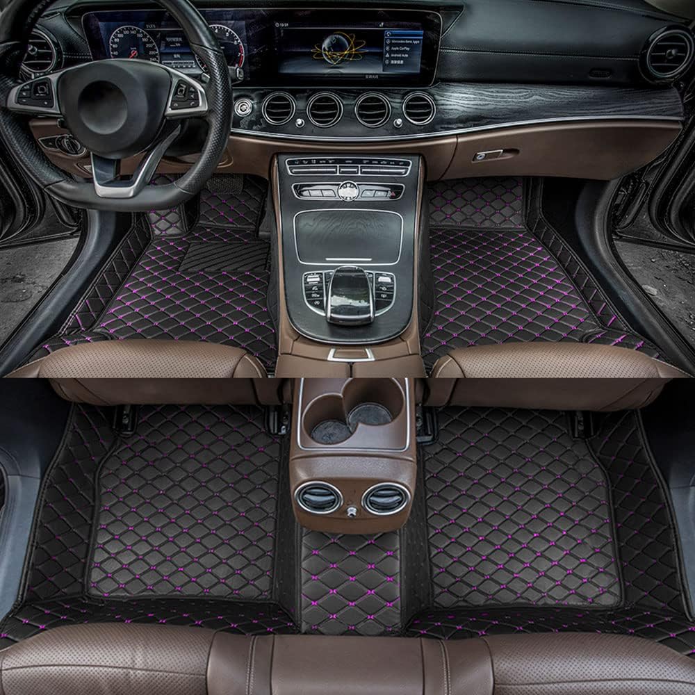 All Weather Non-Slip Leather Car Floor Liners D8761