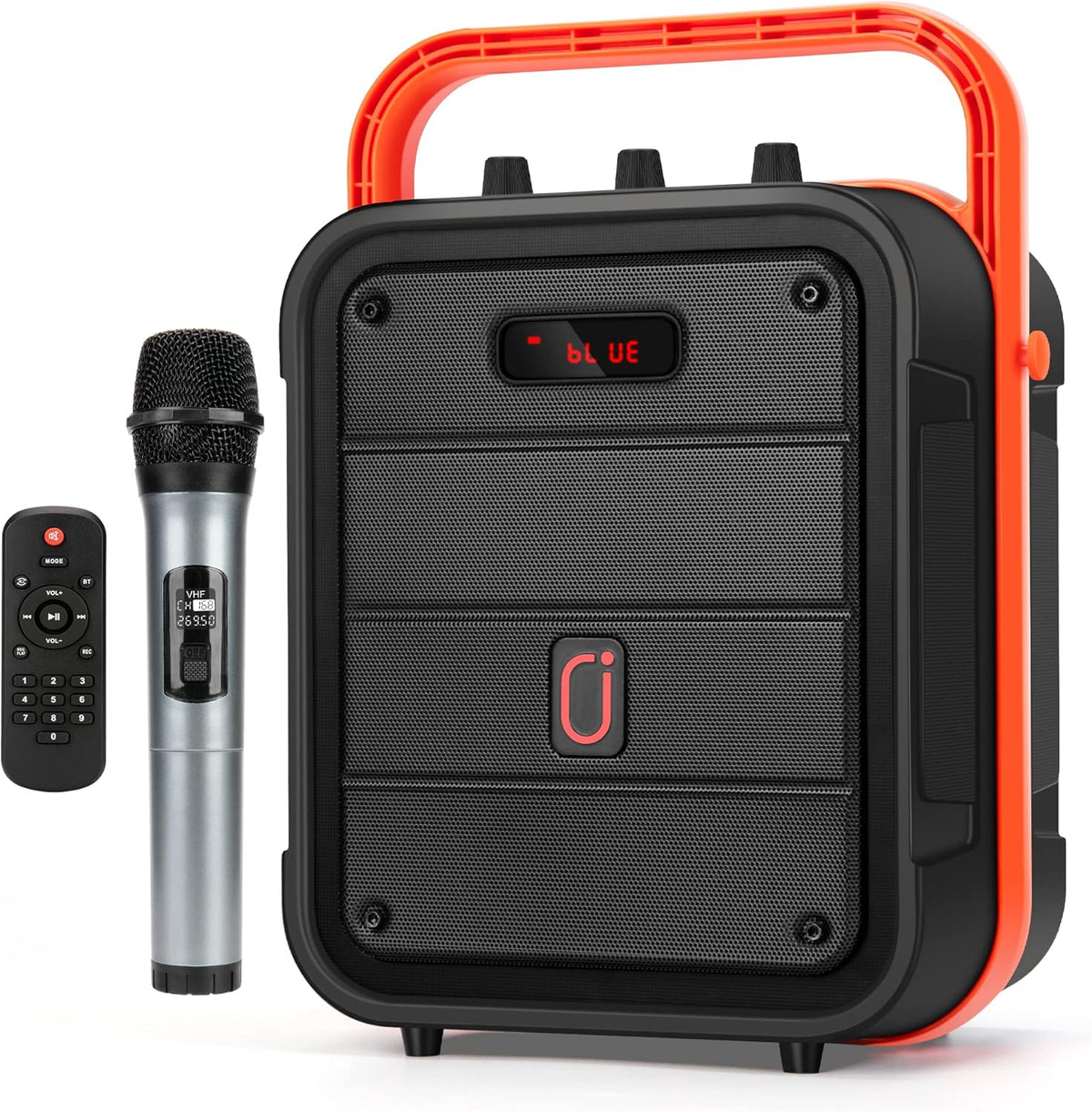 Portable Bluetooth Karaoke Machine PA Speaker System with Microphone E7346