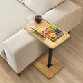 Bamboo Swivel Couch Tray Table with Phone Stand S2170