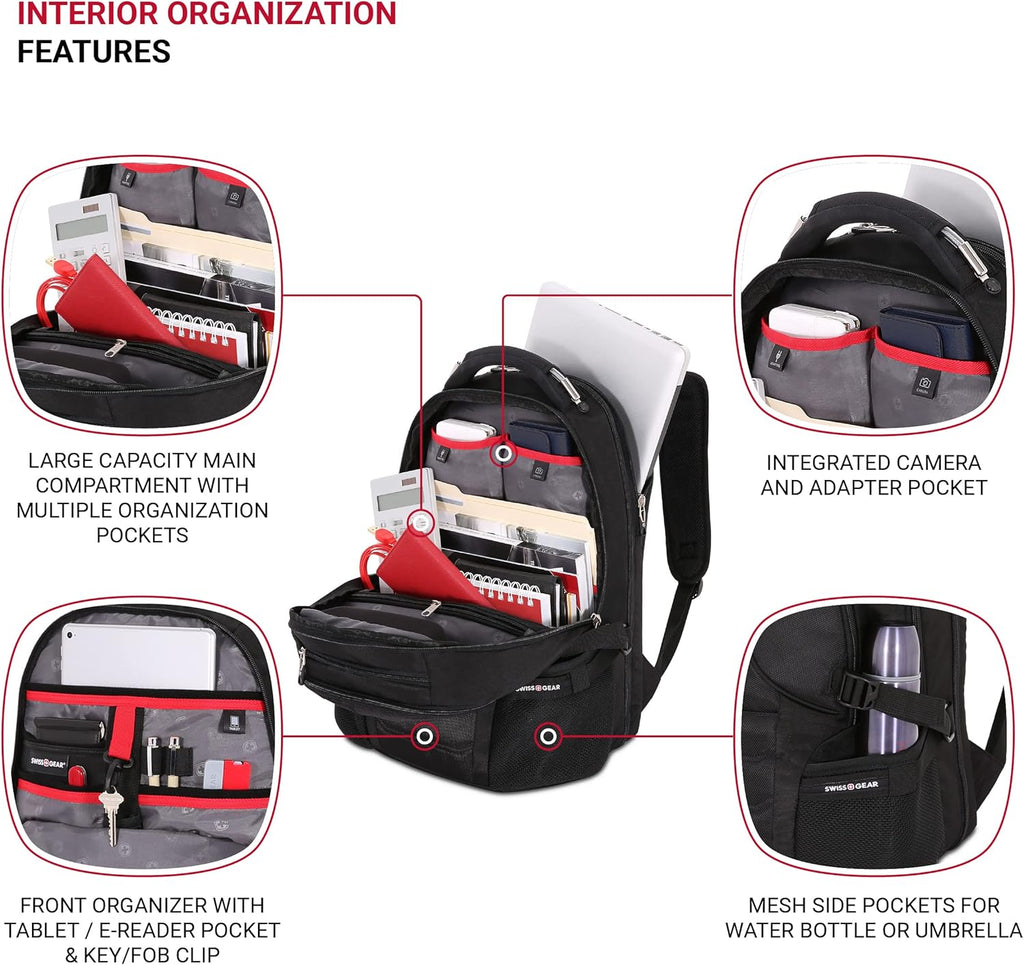 Black 17.5-Inch Laptop Backpack Z43773
