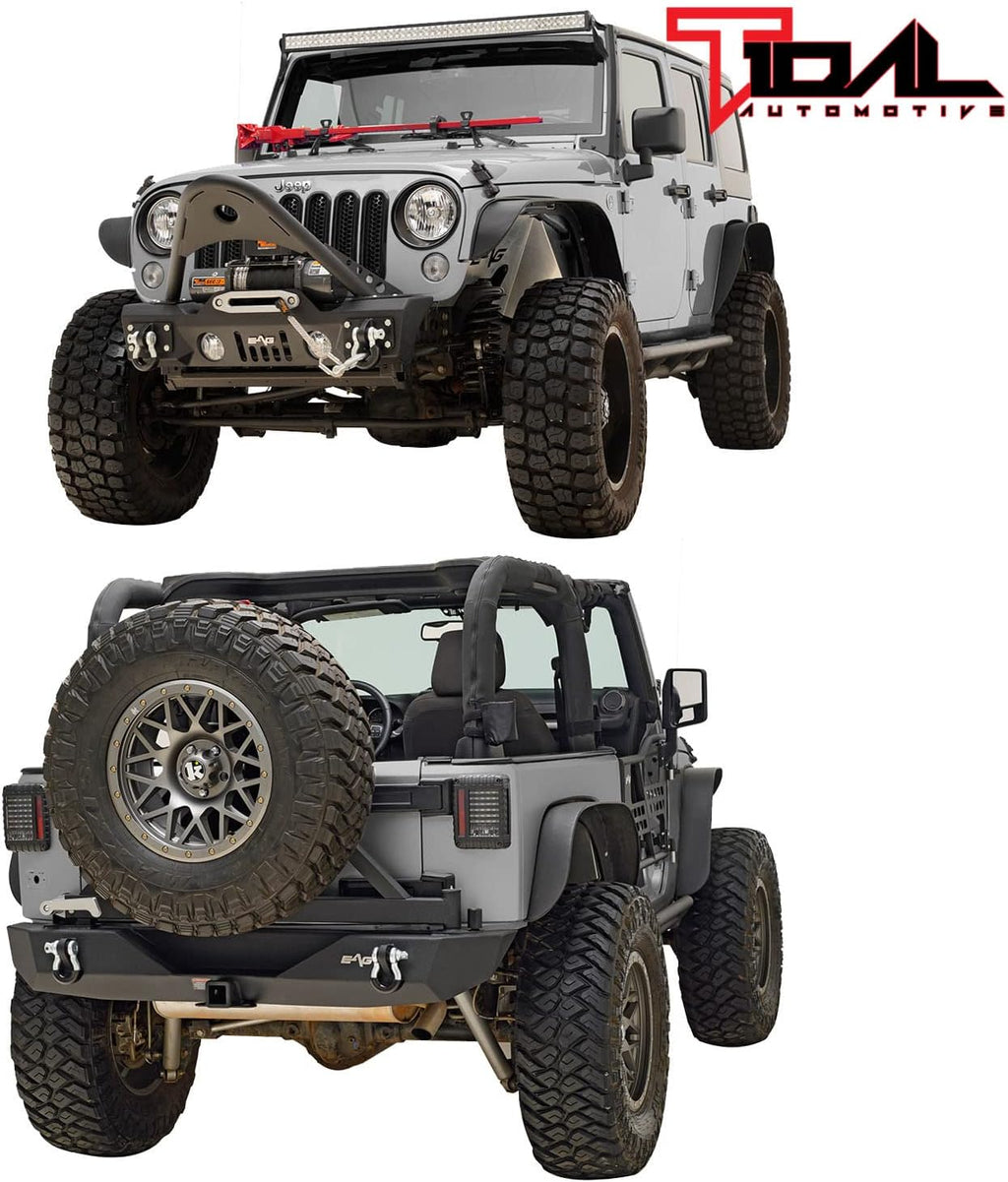 Front and Rear Bumper with Tire Carrier H2256