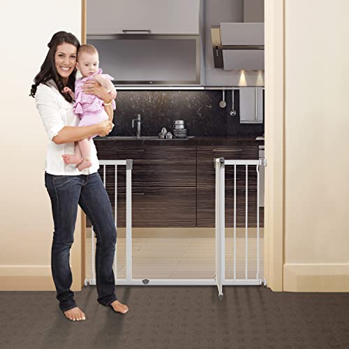White Extra-Wide Baby Safety Gate X532719