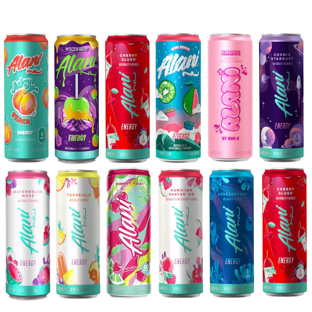 12 Fl Oz Alani Energy Drink Variety Pack (12 Pack) I818