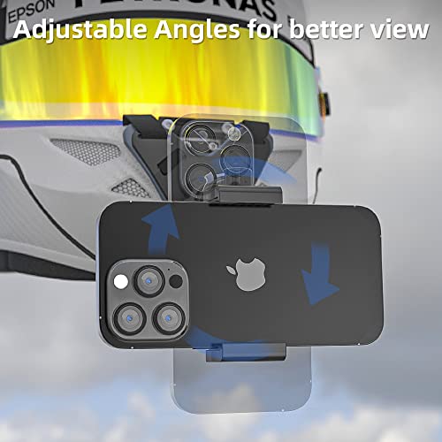 Motorcycle Helmet Chin Strap Mount with Phone Clip O67835