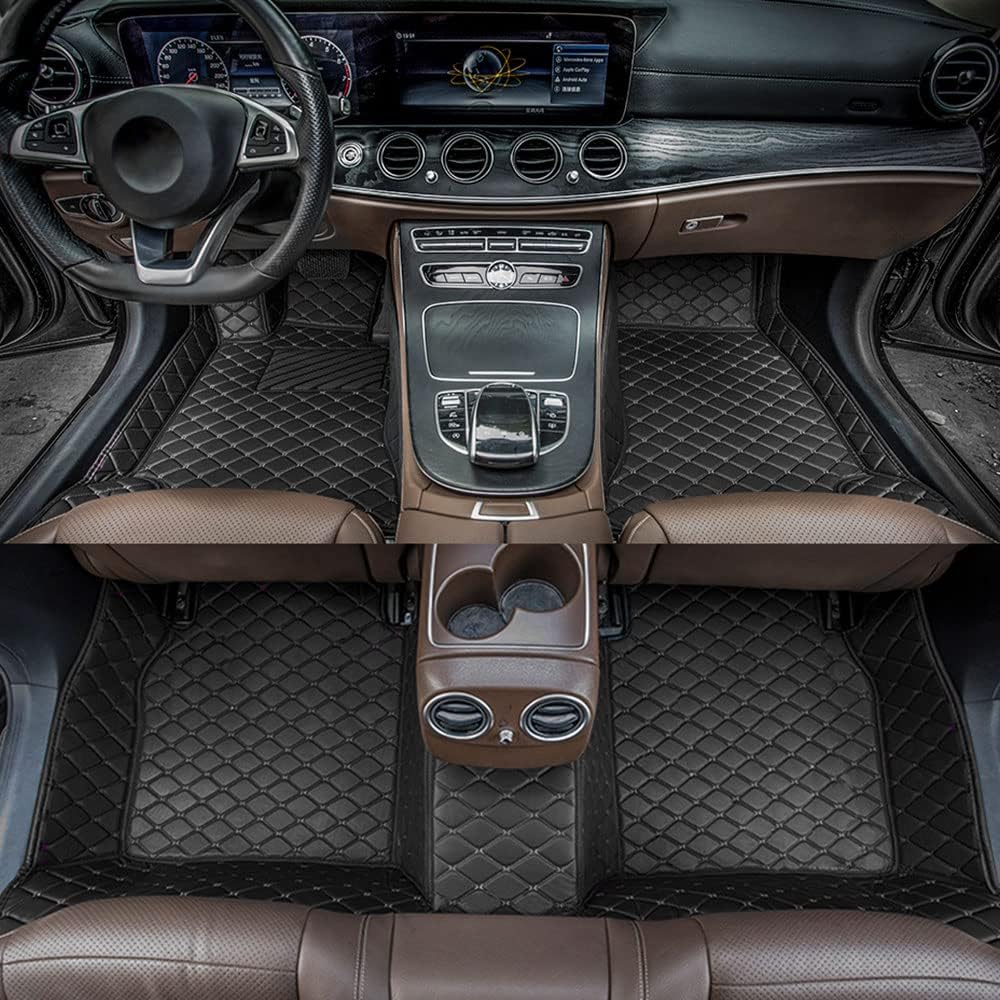 All Weather Non-Slip Leather Car Floor Liners D8761