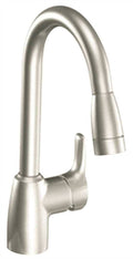 One-Handle Pullout Kitchen Faucet Classic Stainless P9742