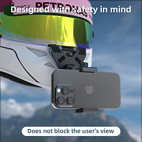Motorcycle Helmet Chin Strap Mount with Phone Clip O67835