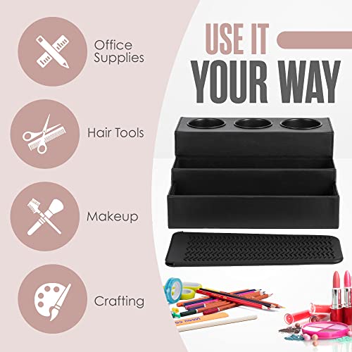 Hair Tool Organizer, 12” x 10.5”, 3 Tier, Silicone Mat C1304