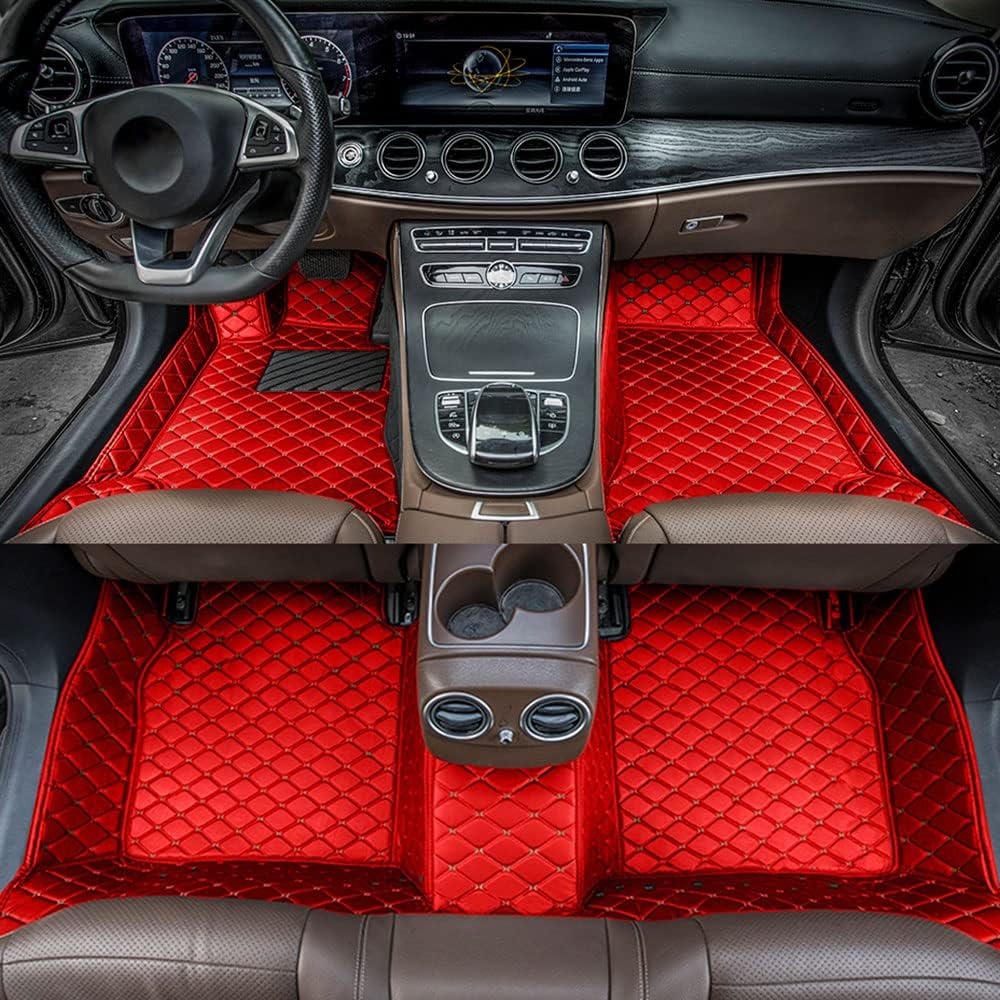 All Weather Non-Slip Leather Car Floor Liners D8761