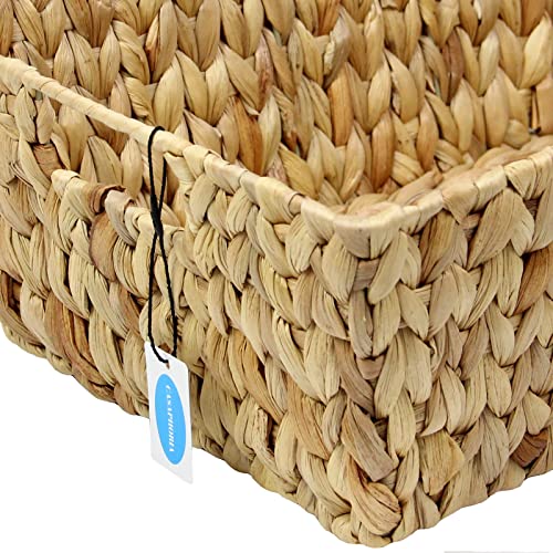 Natural Hand Woven Hyacinth Storage Basket, 2-Pack N4482