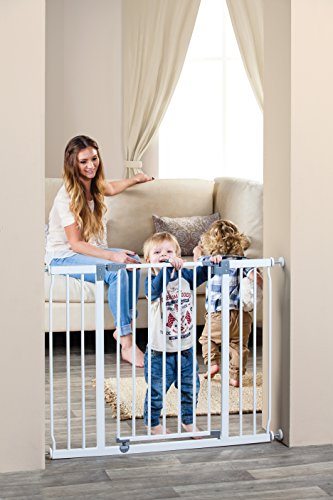 White Extra-Wide Baby Safety Gate X532719