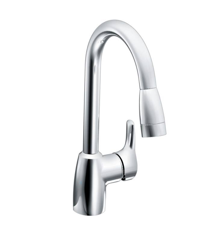 One-Handle Pullout Kitchen Faucet Classic Stainless P9742