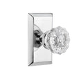 Crystal Glass Door Knob, Bright Chrome V26402