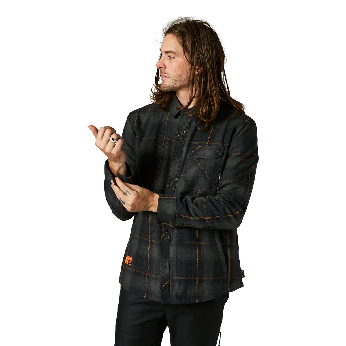 Black Small Lined Workshirt W6955