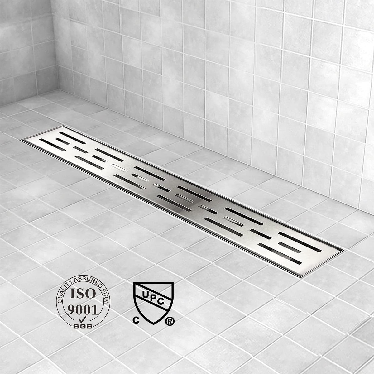 Linear Shower Drain 60 inch Brushed 304 Stainless Steel O6193