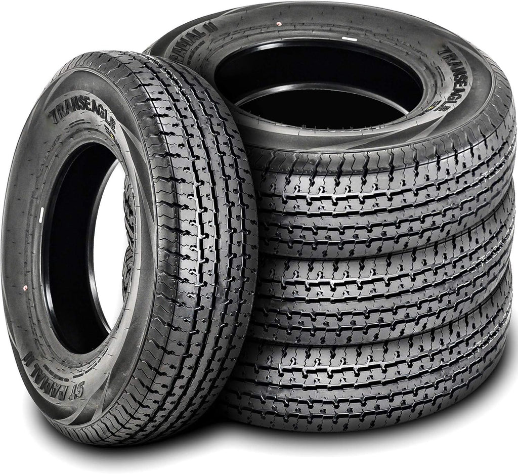 Set of 4 Trailer Radial Tires ST205/75R15 Load Range D 8-Ply BSW O755190