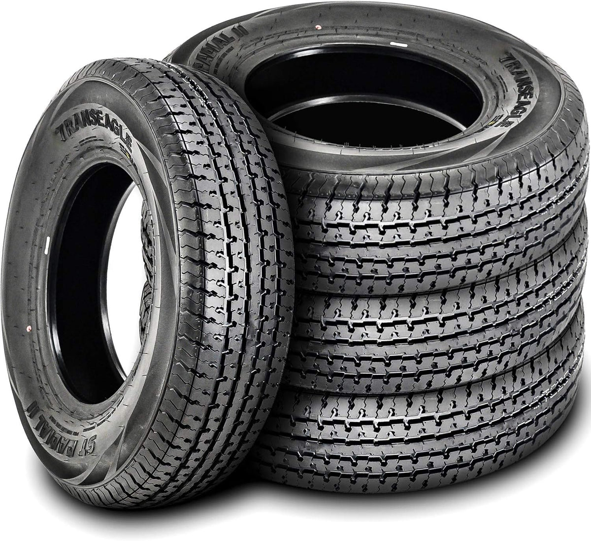 Set of 4 Trailer Radial Tires ST205/75R15 Load Range D 8-Ply BSW O755190