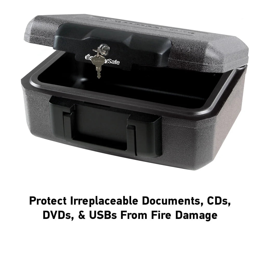 Fire-Resistant Box with Key Lock 0.18 Cu. ft. G532087