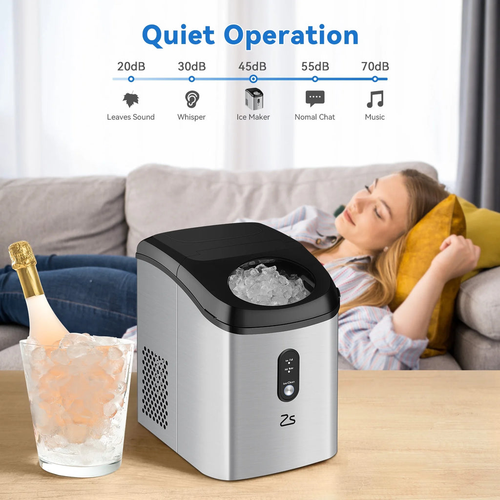 Countertop Nugget Ice Maker with Ice Scoop A3615