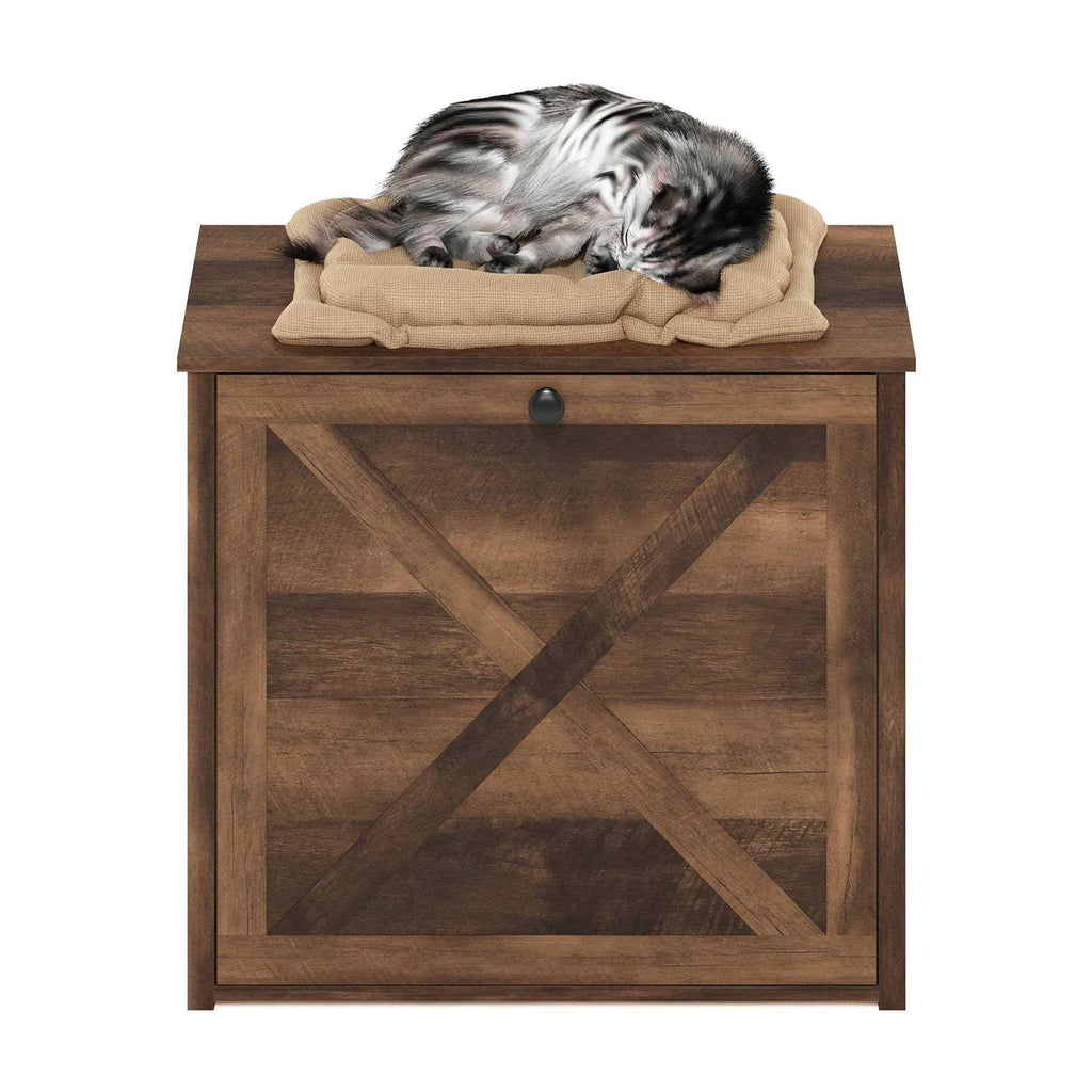 Small Cat Litter Box Enclosure with Single Door L38531