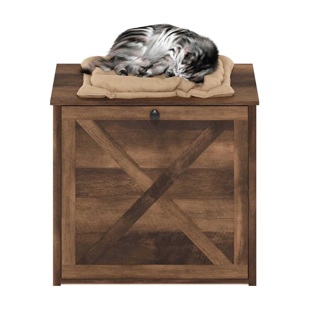Small Cat Litter Box Enclosure with Single Door L38531