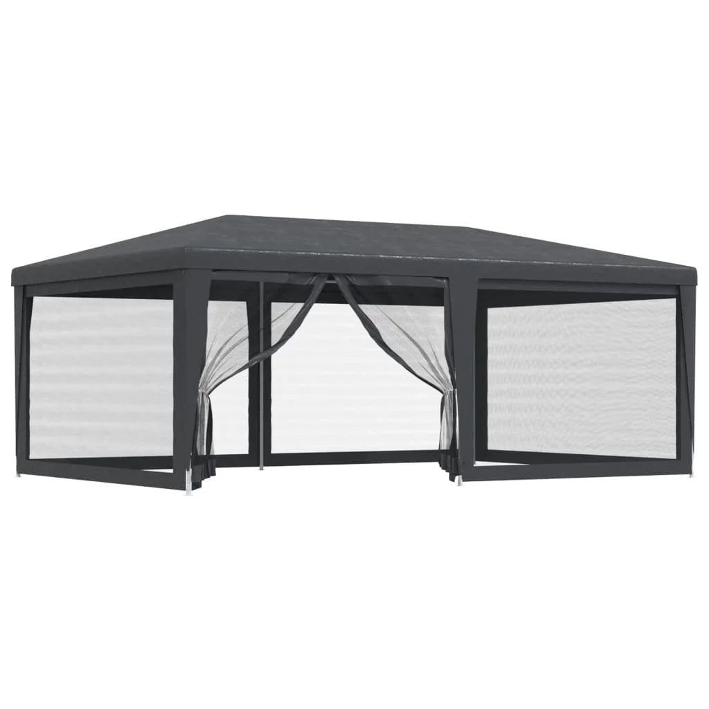 19.7'x13.1' HDPE Party Tent with 6 Mesh Sidewalls C197510