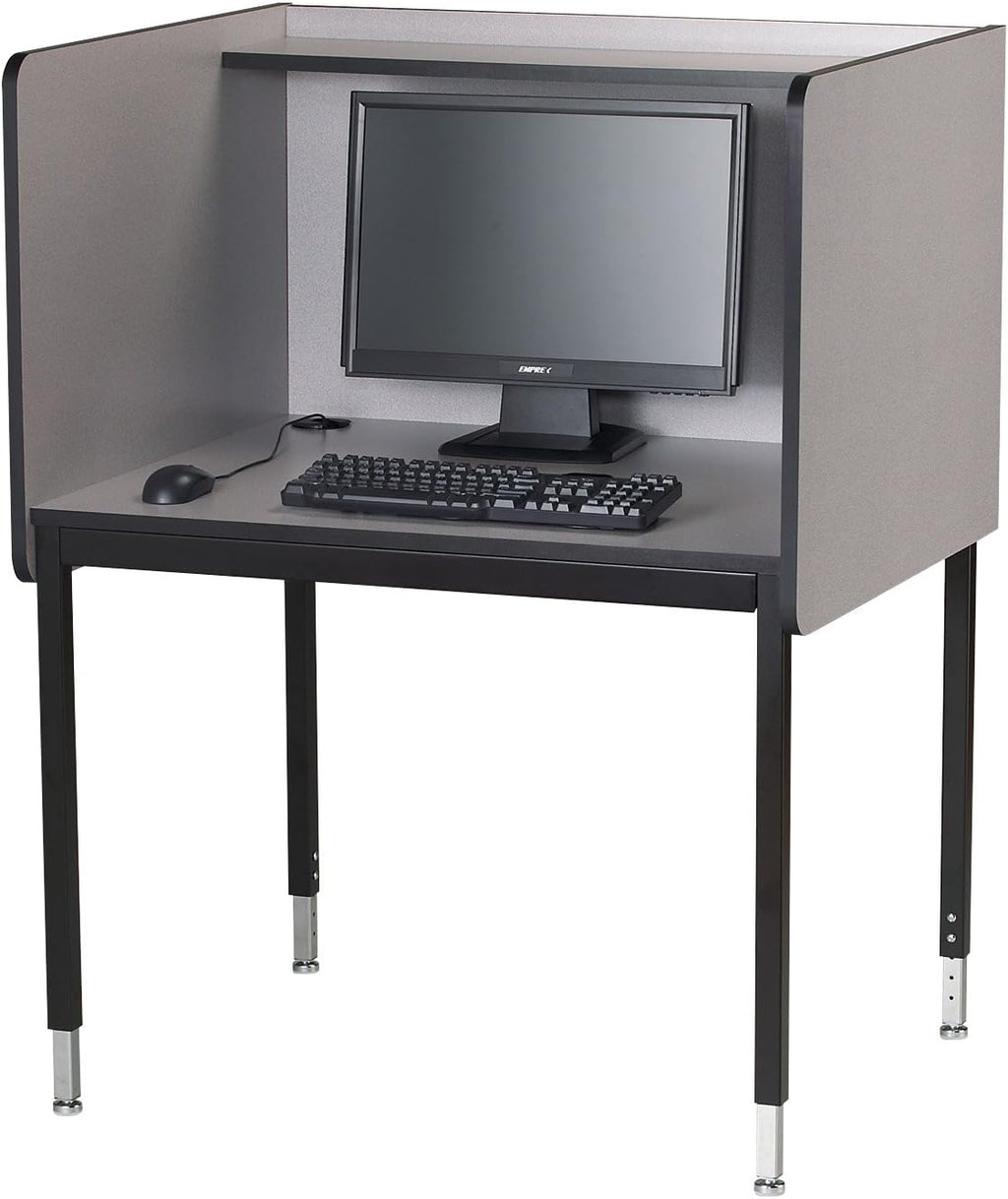 Medium Oak Computer Carrel C617