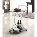 Black Chrome Bar Cart Q49336