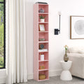 8-Tier Tall Narrow Bookcase with Adjustable Shelves U738344