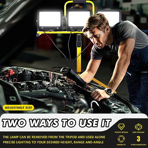 21000 Lumen LED Work Light with Adjustable Tripod Stand O6220