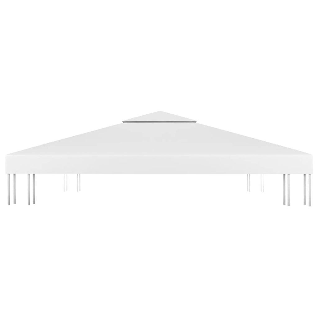 White 9.8'x9.8' 2-tier Canopy Patio Shelter T280856