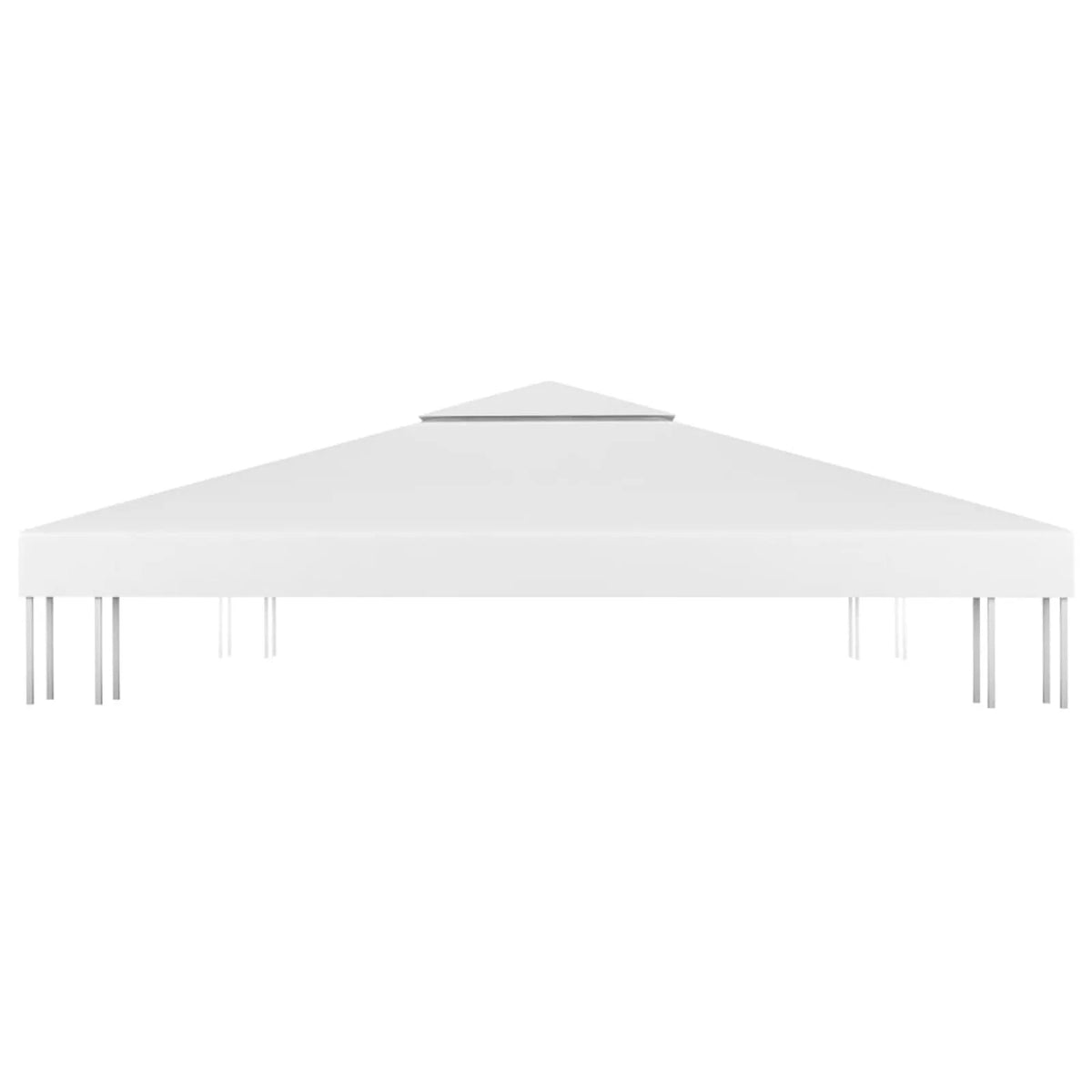 White 9.8'x9.8' 2-tier Canopy Patio Shelter T280856