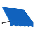 3.375 ft Acrylic Fabric Fixed Awning, Bright Blue Q69379