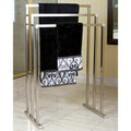 Satin Nickel 3-Tier Iron Towel Rack U3039