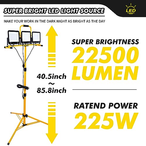 21000 Lumen LED Work Light with Adjustable Tripod Stand O6220