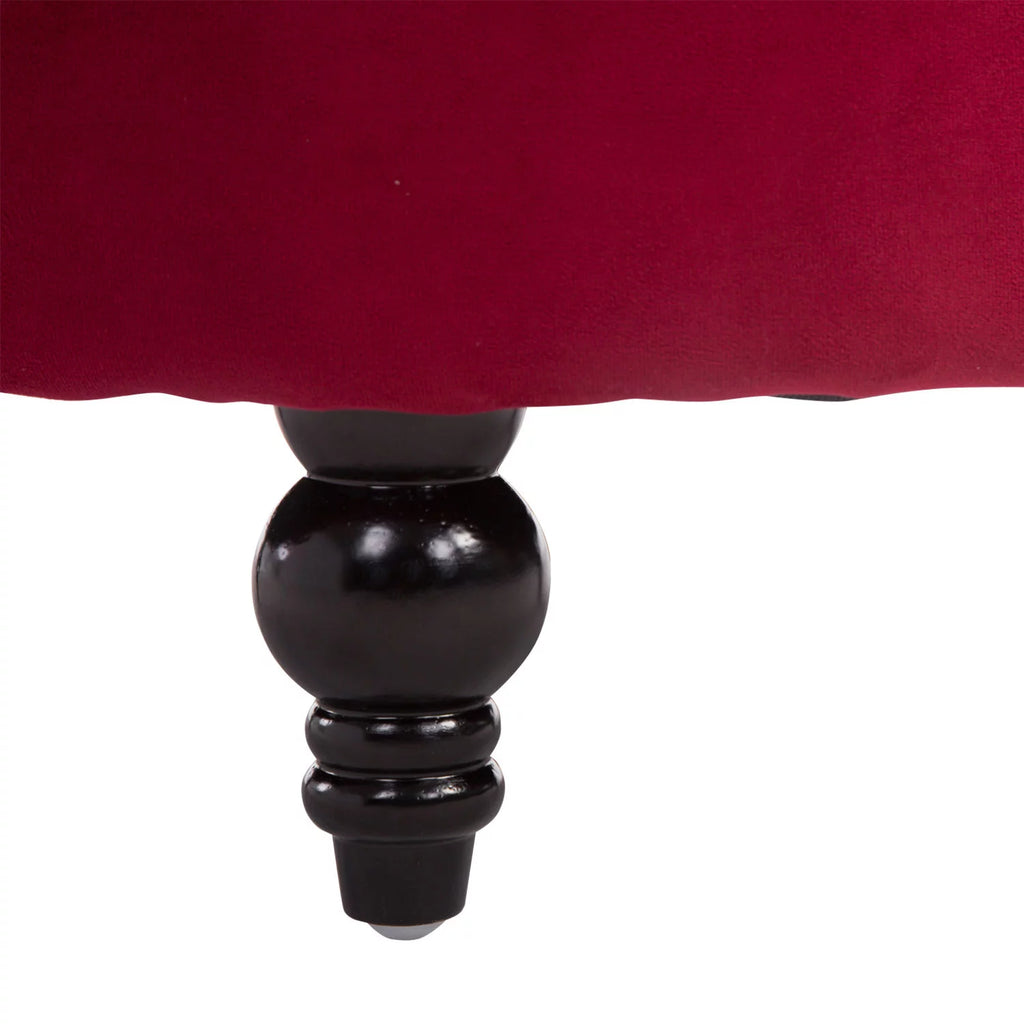 Retro High Back Armless Upholstered Tufted Accent Chair V245