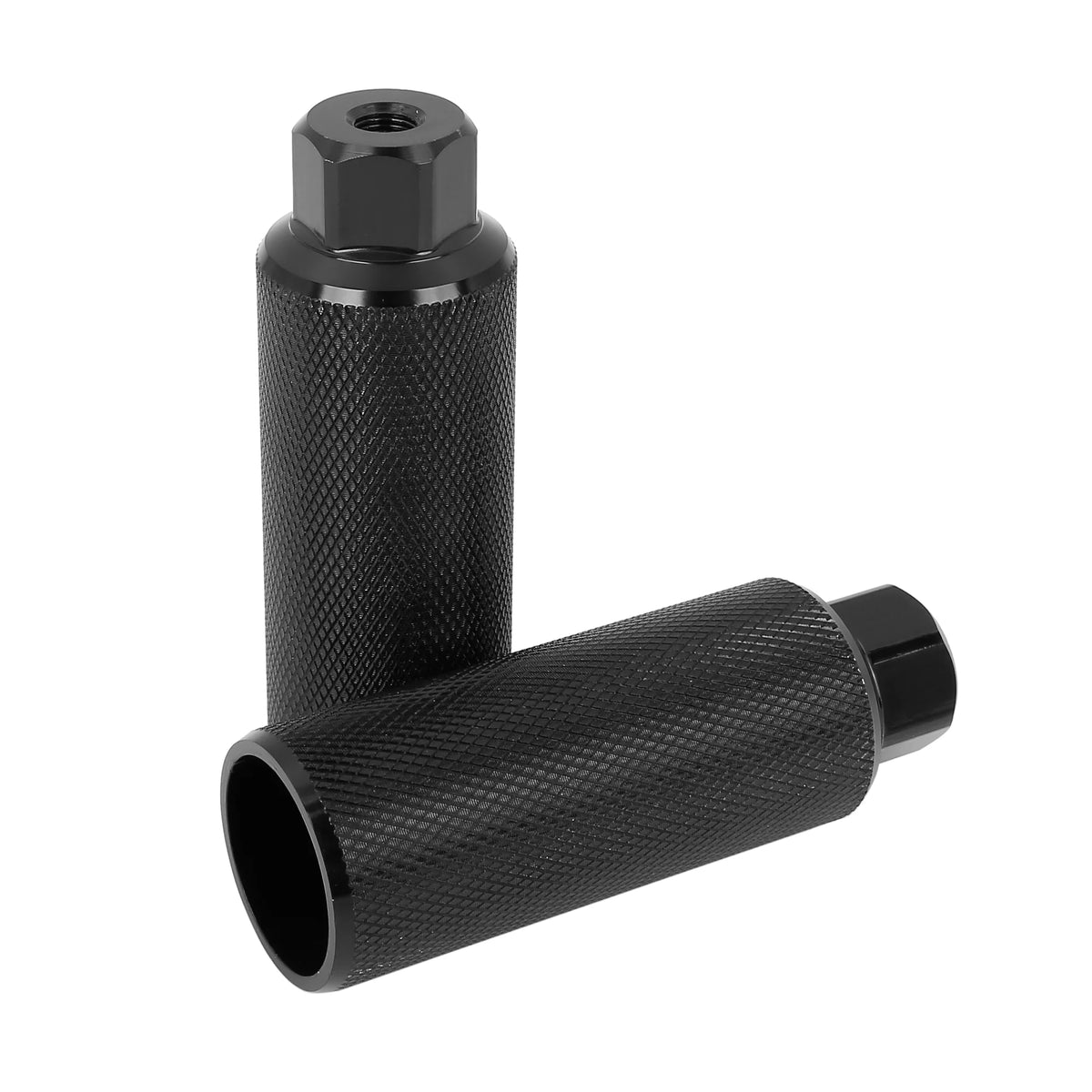 Aluminum Alloy Rear Foot Pegs Footrests for Bicycle 3/8 Inch Black U19490