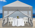 10x10 Pop up Canopy Tent with Mesh Walls and Carry Bag D803446